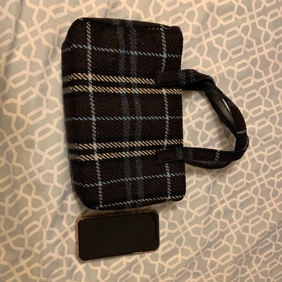 Beautiful Authentic Burberry plaid bag in wool - Picture 2 of 7